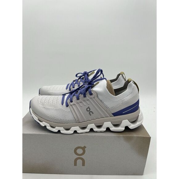 On Women's Cloudswift 3 Running Shoes White Blueberry NWB Size 11 - Picture 1 of 8